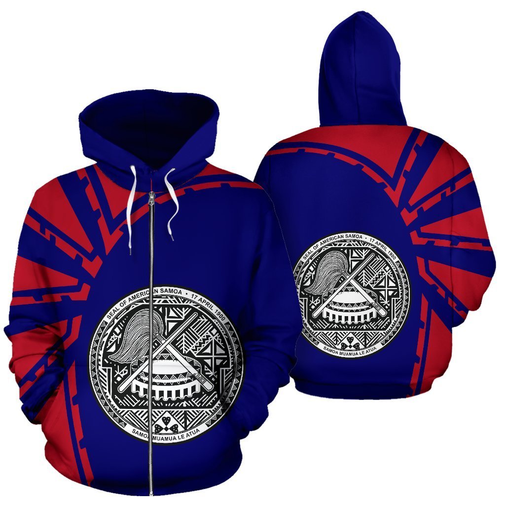 American Samoa Zip Hoodie Premium Style - Vibe Hoodie Shop