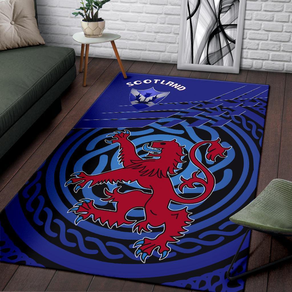 Scotland Area Rug - Scotland Symbol With Celtic Patterns - Vibe Hoodie Shop