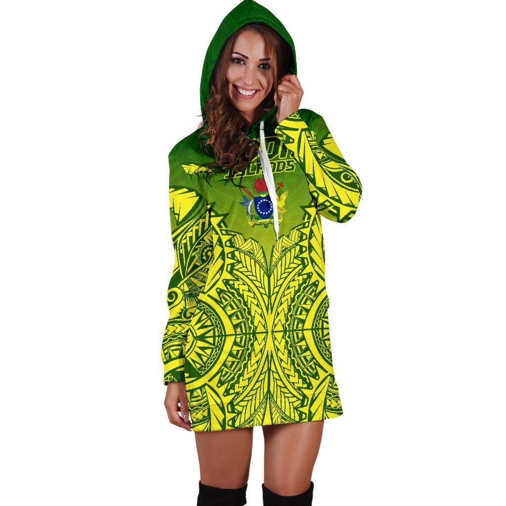 (Kuki Arirani) Cook Islands Premium Hoodie Dress - Vibe Hoodie Shop