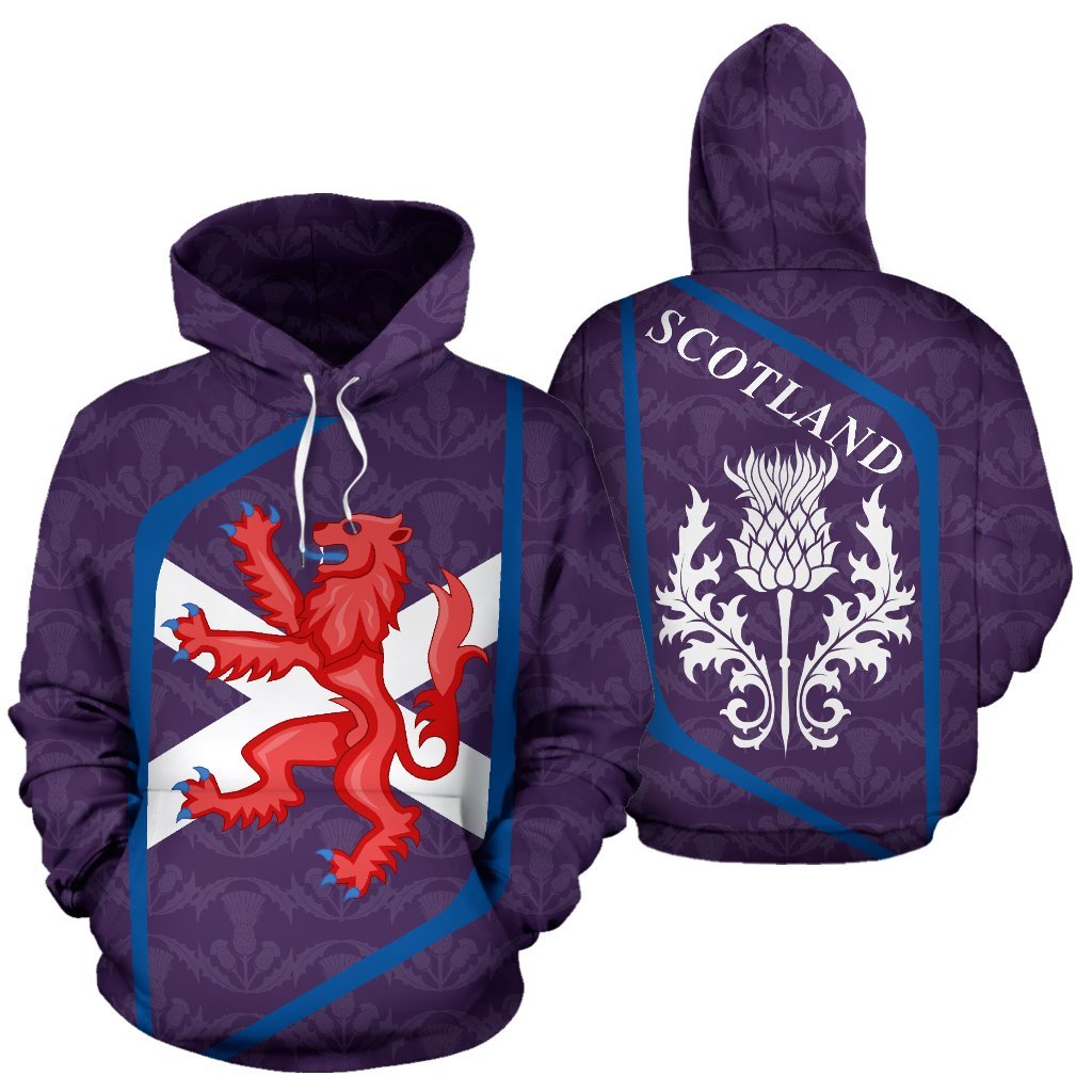 Scotland Hoodie Thistle Diamond Style - Vibe Hoodie Shop