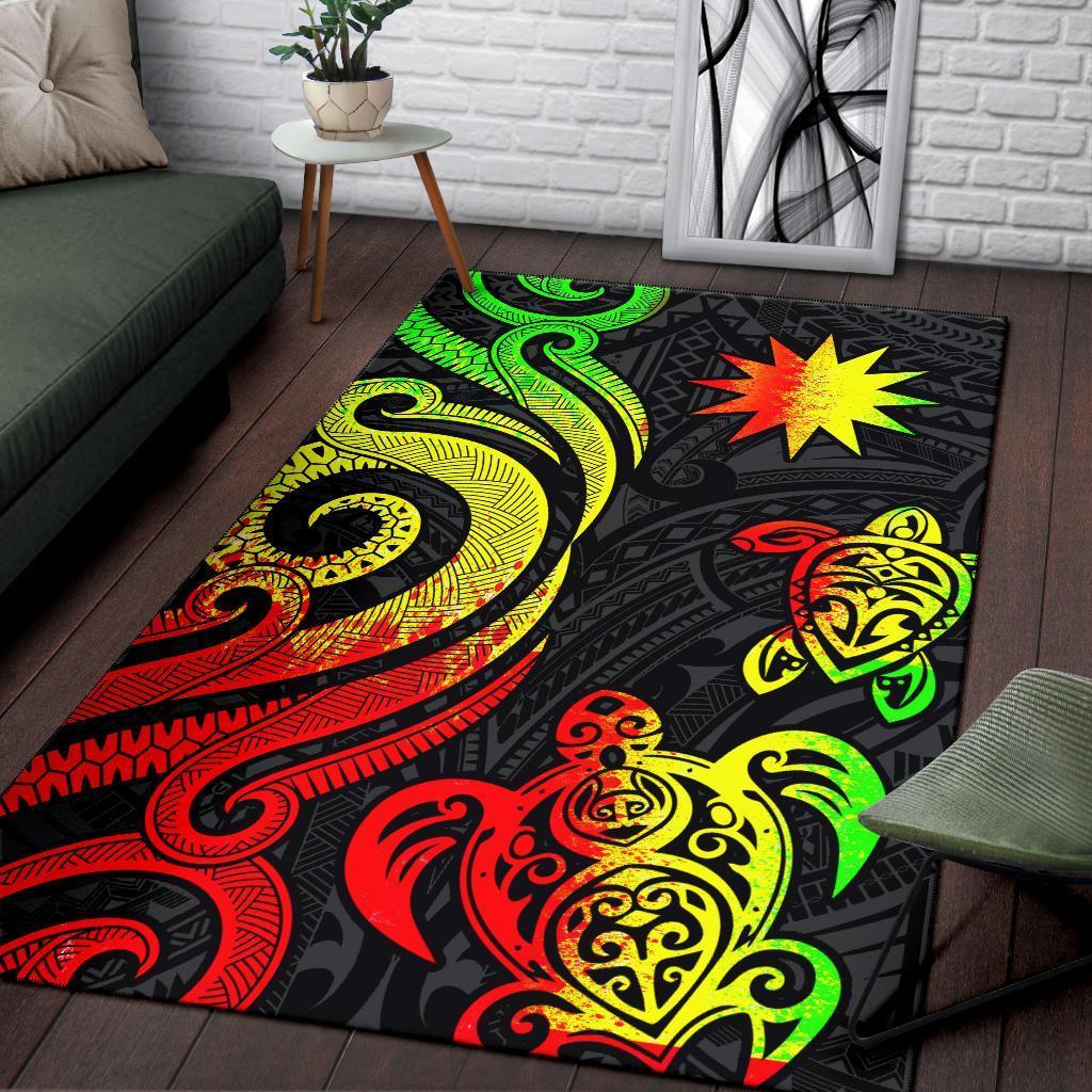 Nauru Area Rug - Reggae Tentacle Turtle - Vibe Hoodie Shop