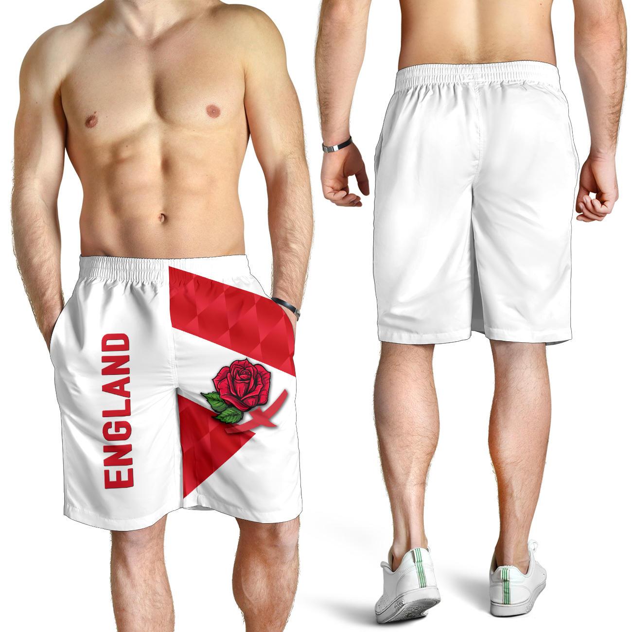 England Rugby Men Shorts Sporty Style - Vibe Hoodie Shop