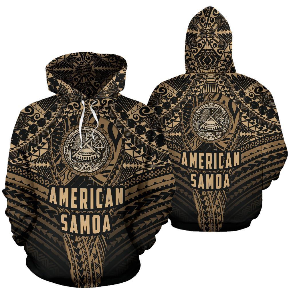 American Samoa Hoodie Polynesian Tattoo Pullover Hoodie - Vibe Hoodie Shop