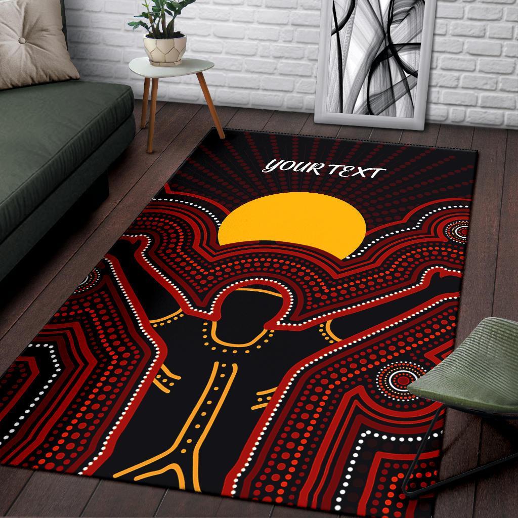 Aboriginal Personalised Area Rug - The Sun Always Shines - Vibe Hoodie Shop