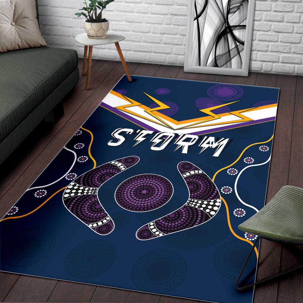 Storm Area Rug Melbourne Indigenous Champion - Vibe Hoodie Shop