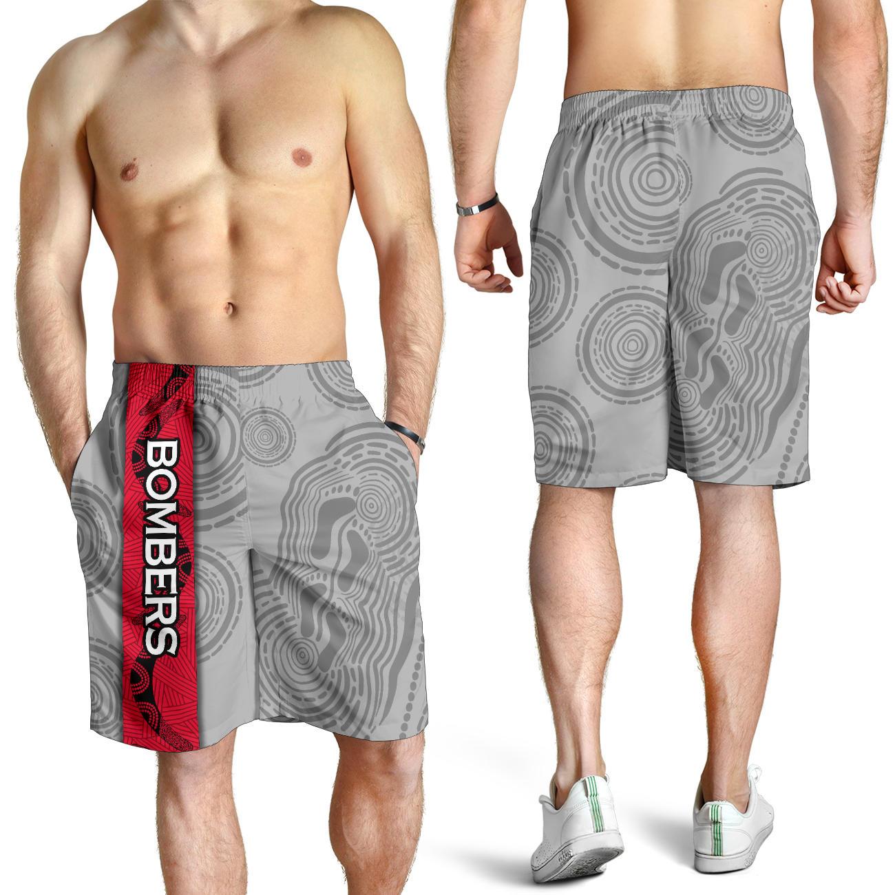 Essendon Bombers All Over Print Men's Shorts - Vibe Hoodie Shop