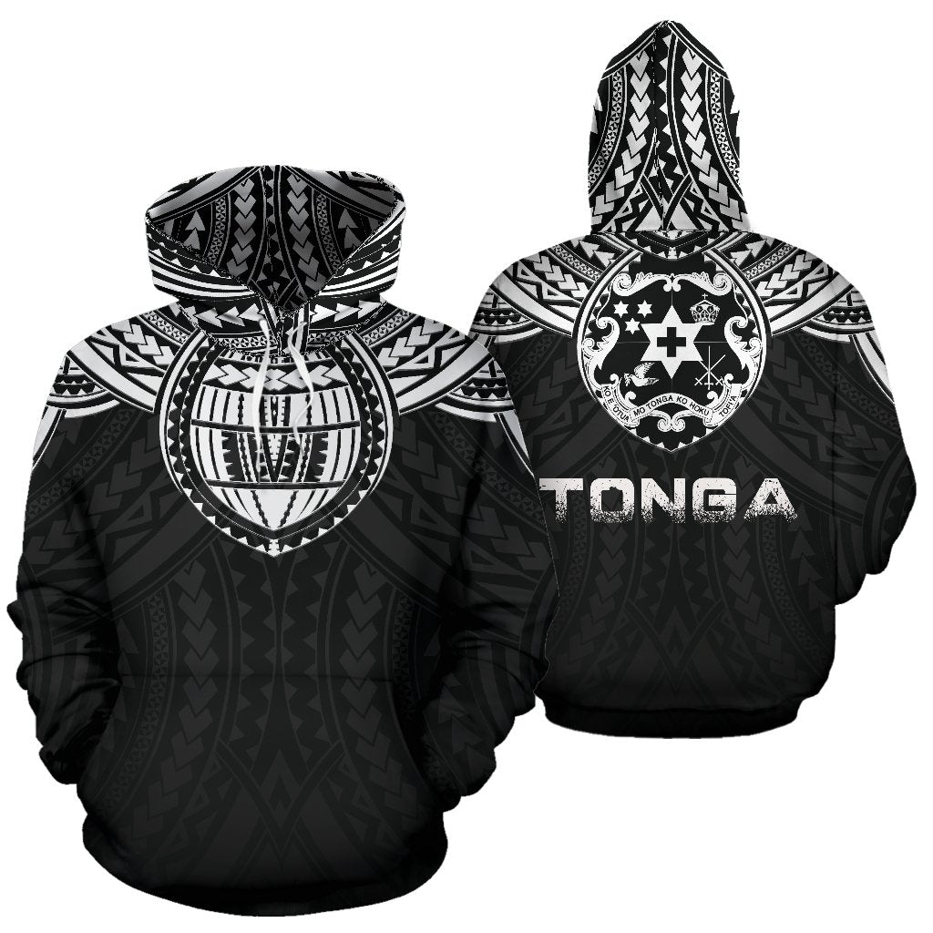 Tonga Coat Of Arms And Poly All Over Hoodie - Vibe Hoodie Shop