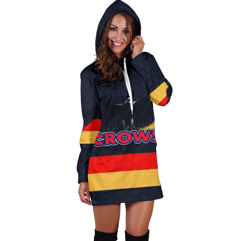 Adelaide Women Hoodie Dress Original Crows - Vibe Hoodie Shop