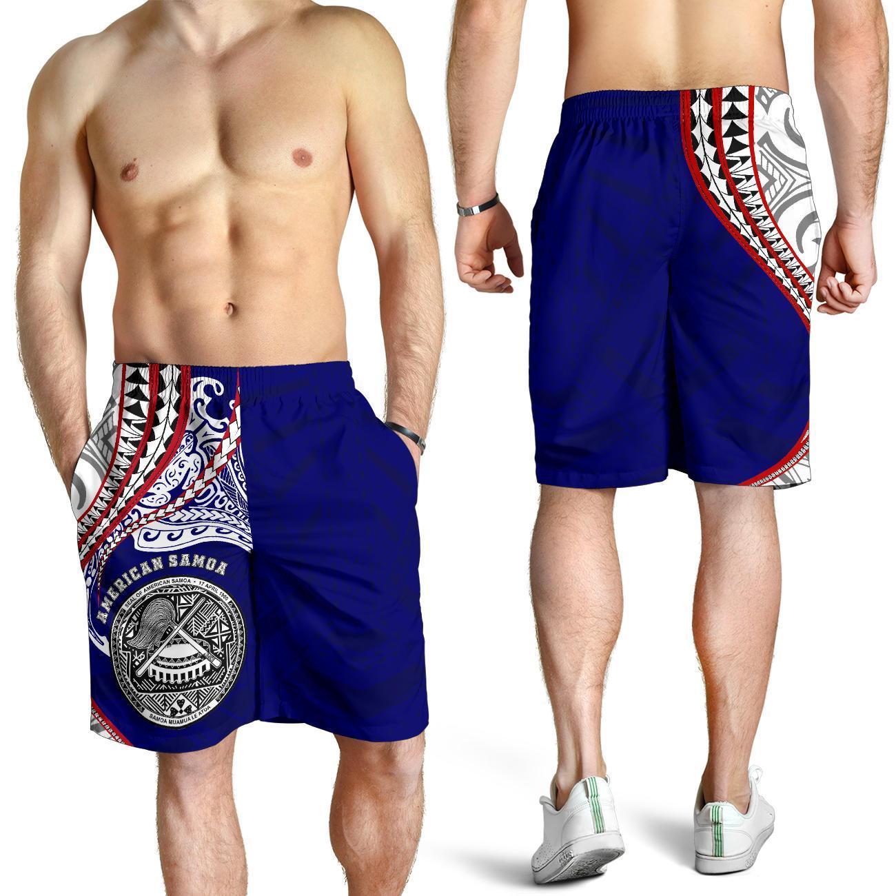 American Samoa Men's Shorts Kanaloa Tatau Gen As - Vibe Hoodie Shop