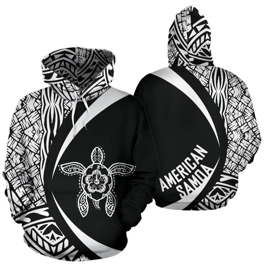 American Samoa Turtle Polynesian Hoodie - Circle Style 02 - Vibe Hoodie Shop