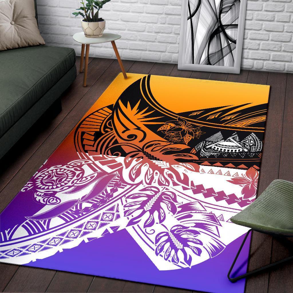 American Samoa Area Rug - Tribal Jungle Pattern - Vibe Hoodie Shop