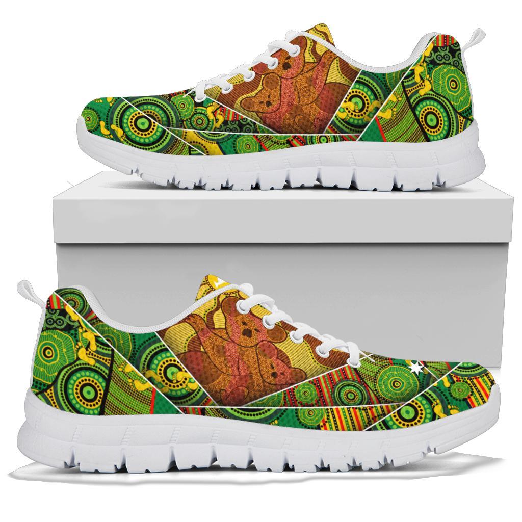 Aboriginal Sneakers - Australia Koala Shoes Indigenous Patterns - Vibe Hoodie Shop