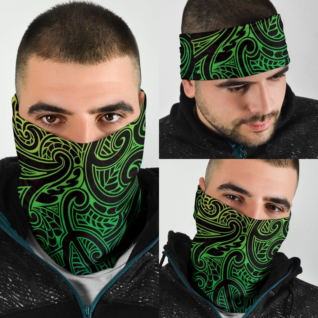 New Zealand Maori Bandana - Light Green - Vibe Hoodie Shop