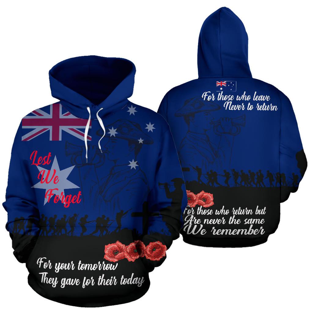 Australia Hoodie - ANZAC Hoodie Lest We Forget - Vibe Hoodie Shop