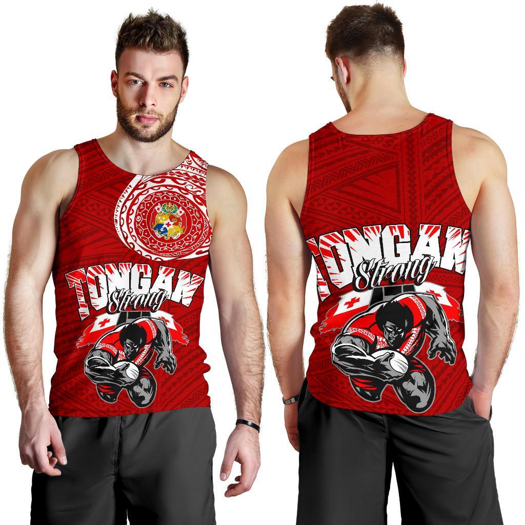 Tongan Strong Polynesian Tattoo Tank Top - Vibe Hoodie Shop