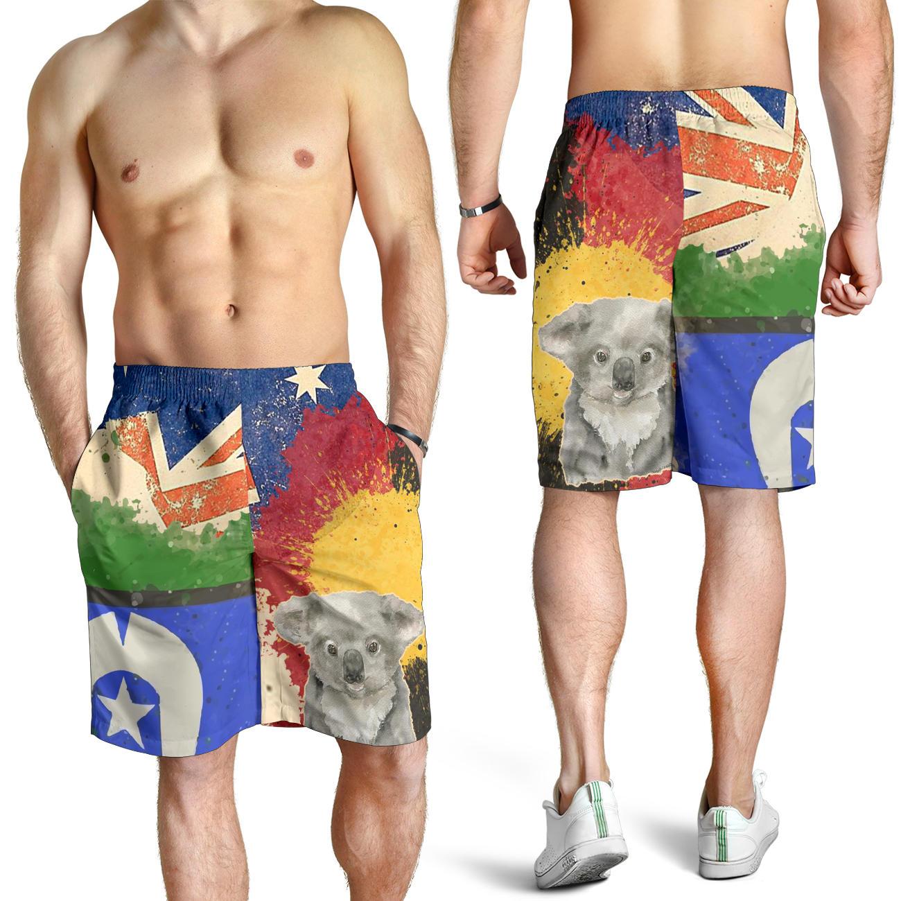 Men Short - Flag Combination with Koala - Vibe Hoodie Shop