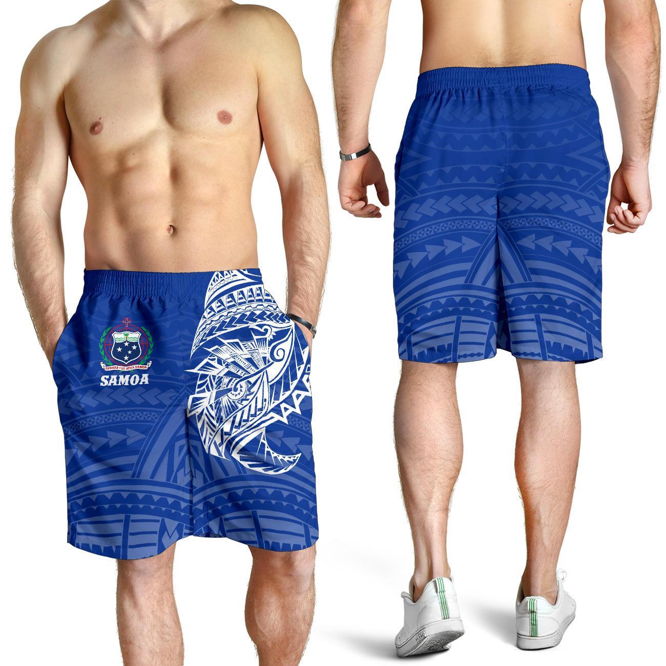 Samoa Tattoo Men Shorts Rugby Style - Vibe Hoodie Shop