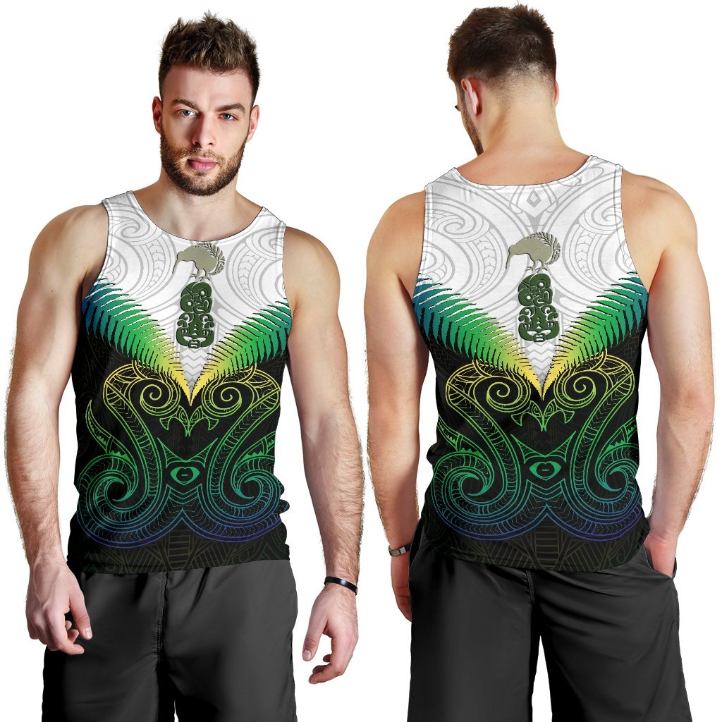 Maori Manaia New Zealand Men Tank Top Rasta - Vibe Hoodie Shop