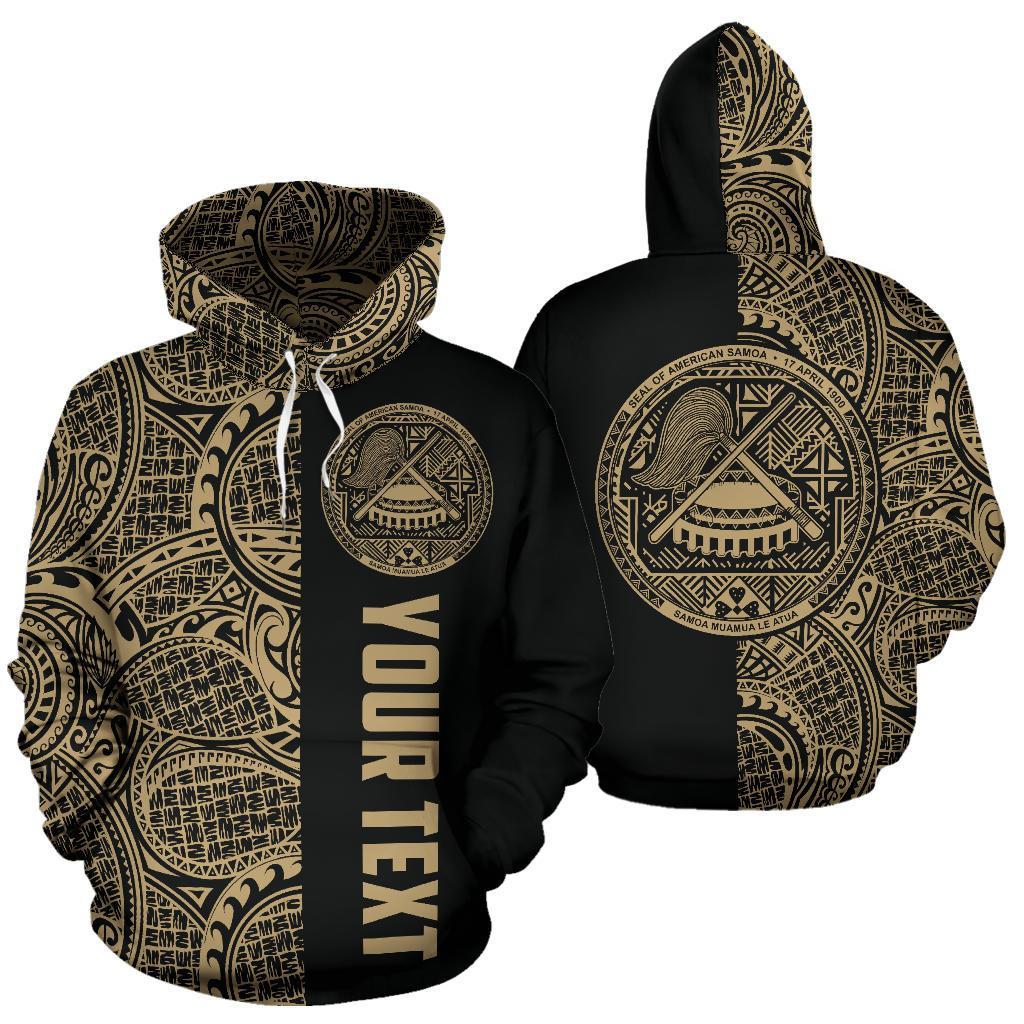 American Samoa All Over Hoodie Polynesian Half Style (Custom) - Vibe Hoodie Shop