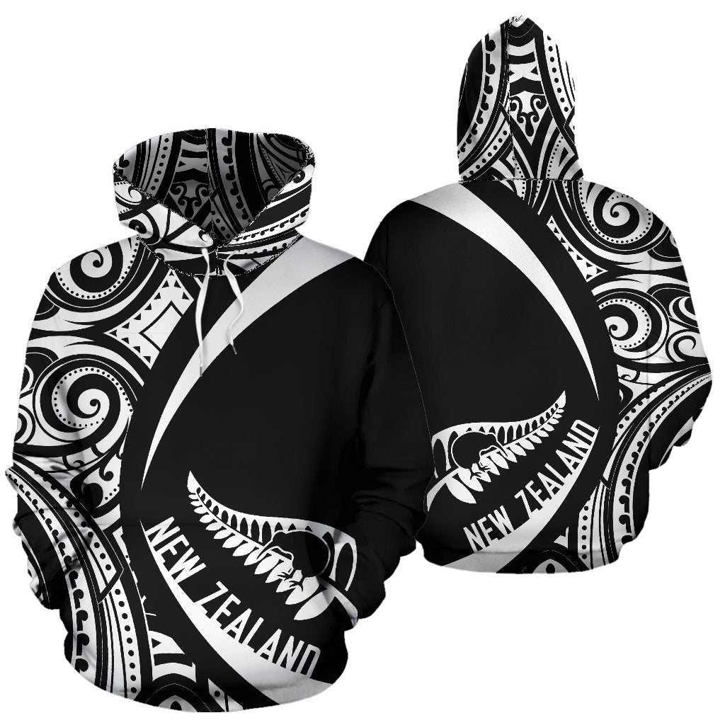 New Zealand Maori Pattern Hoodie - Circle Style - Vibe Hoodie Shop