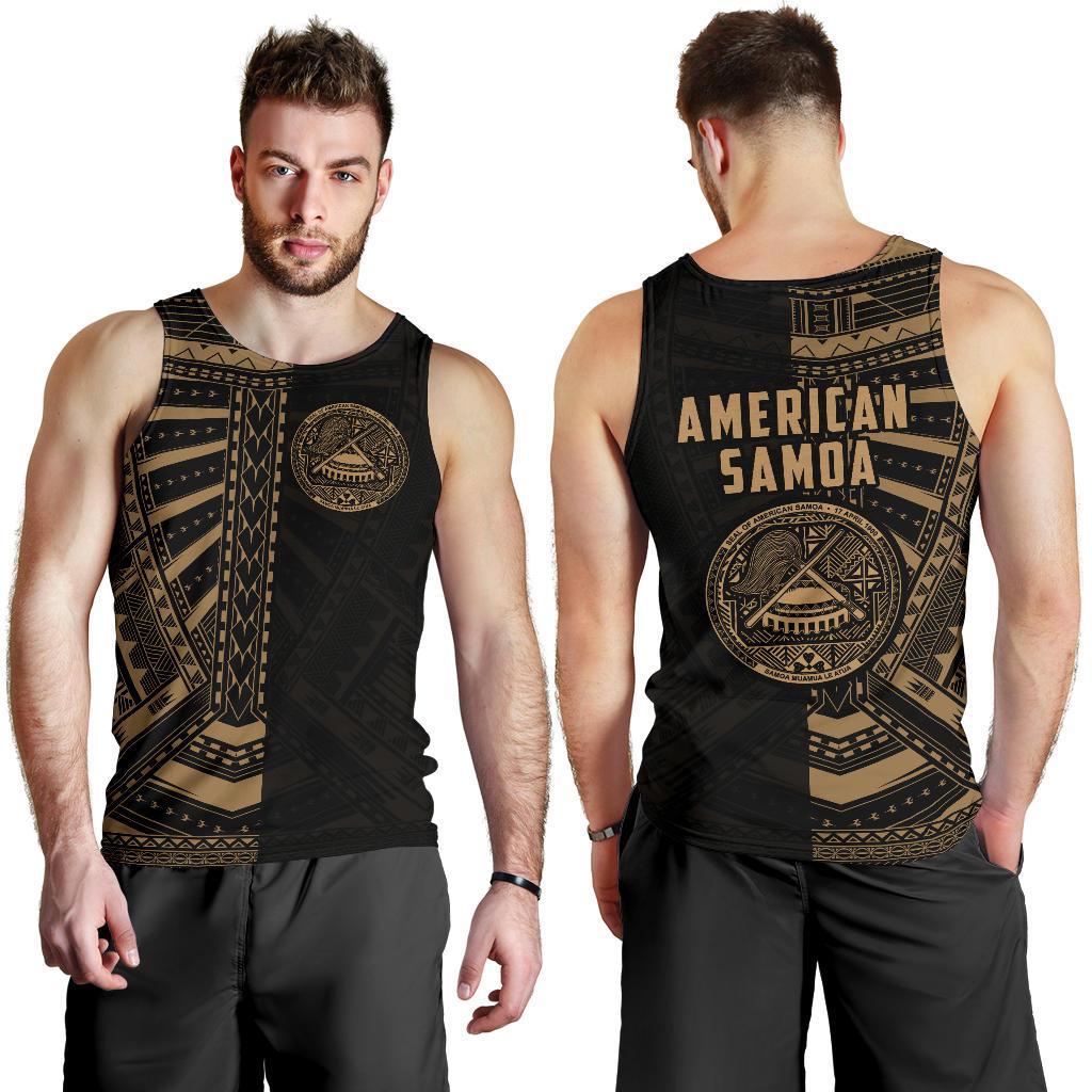 American Samoa Men's Tank Top - Half Style - Vibe Hoodie Shop