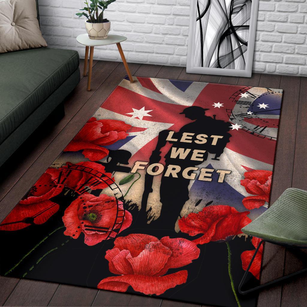 ANZAC Area Rug - A Day We Will Never Forget - Vibe Hoodie Shop