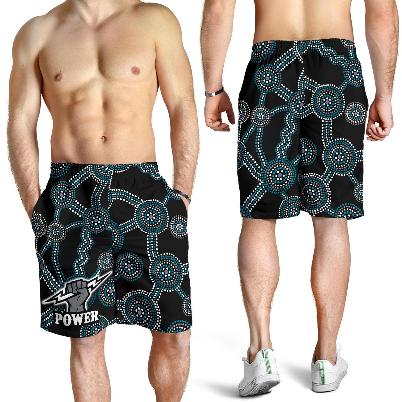 Port Adelaide Men Shorts Power - Vibe Hoodie Shop