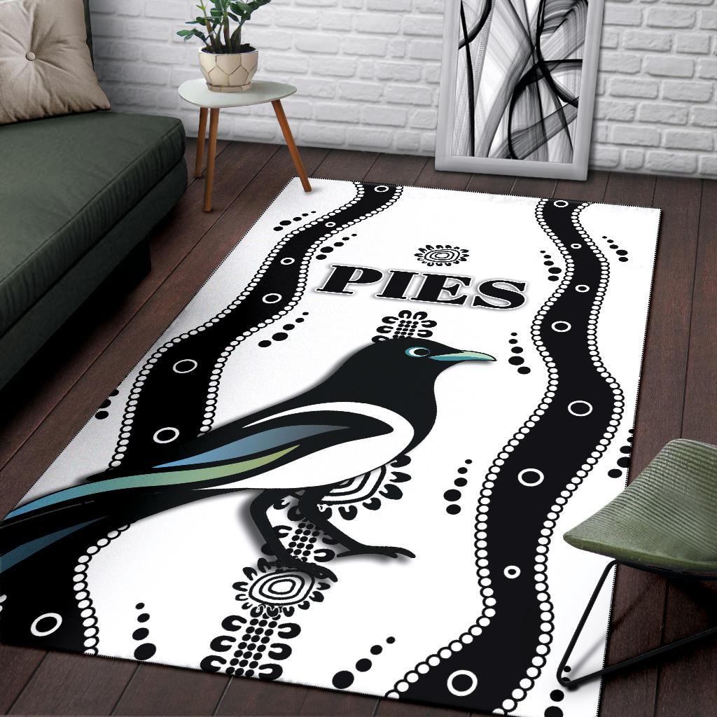 Collingwood Area Rug Pies Indigenous - White - Vibe Hoodie Shop