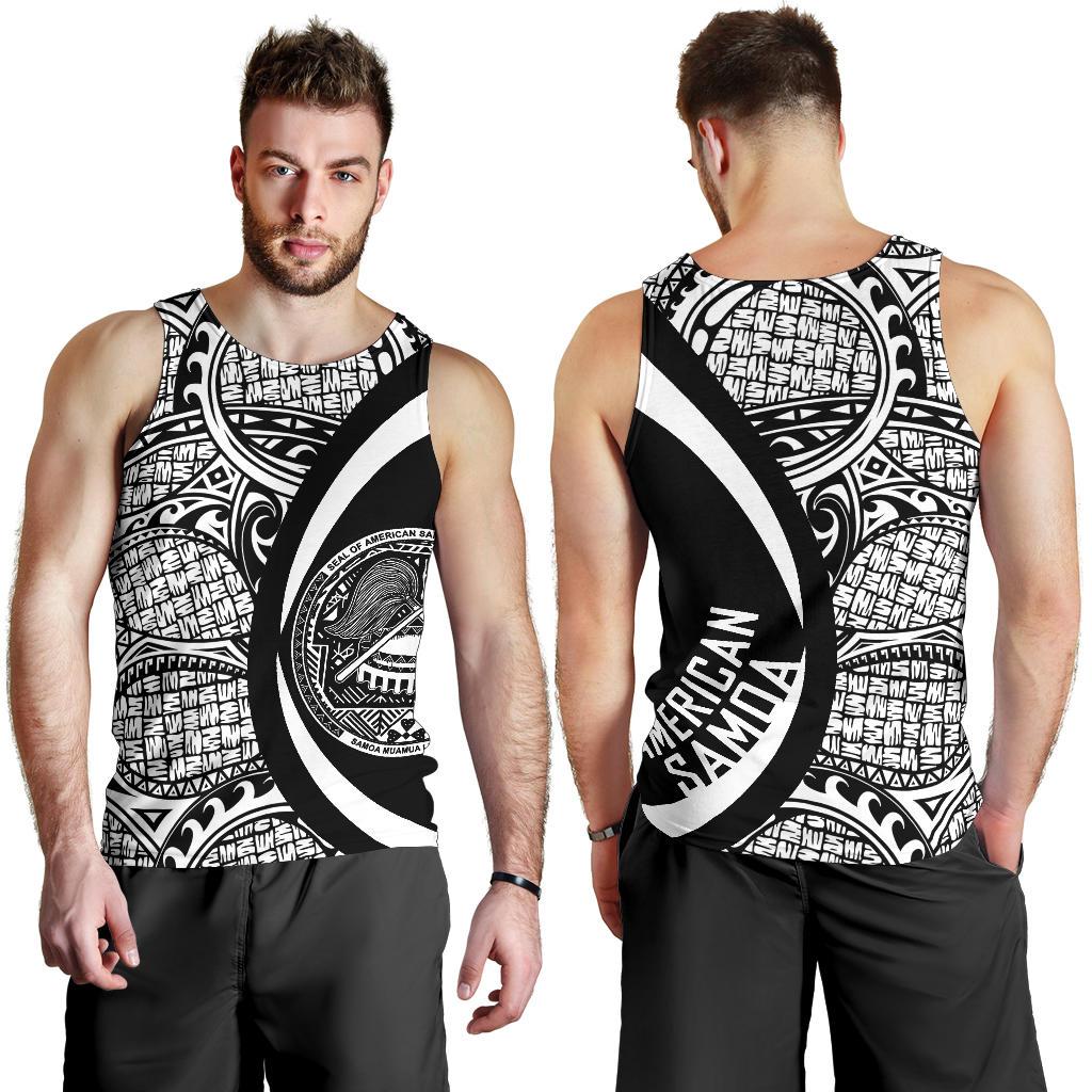 American Samoa Polynesian Men's Tank Top - Circle Style 01 - Vibe Hoodie Shop