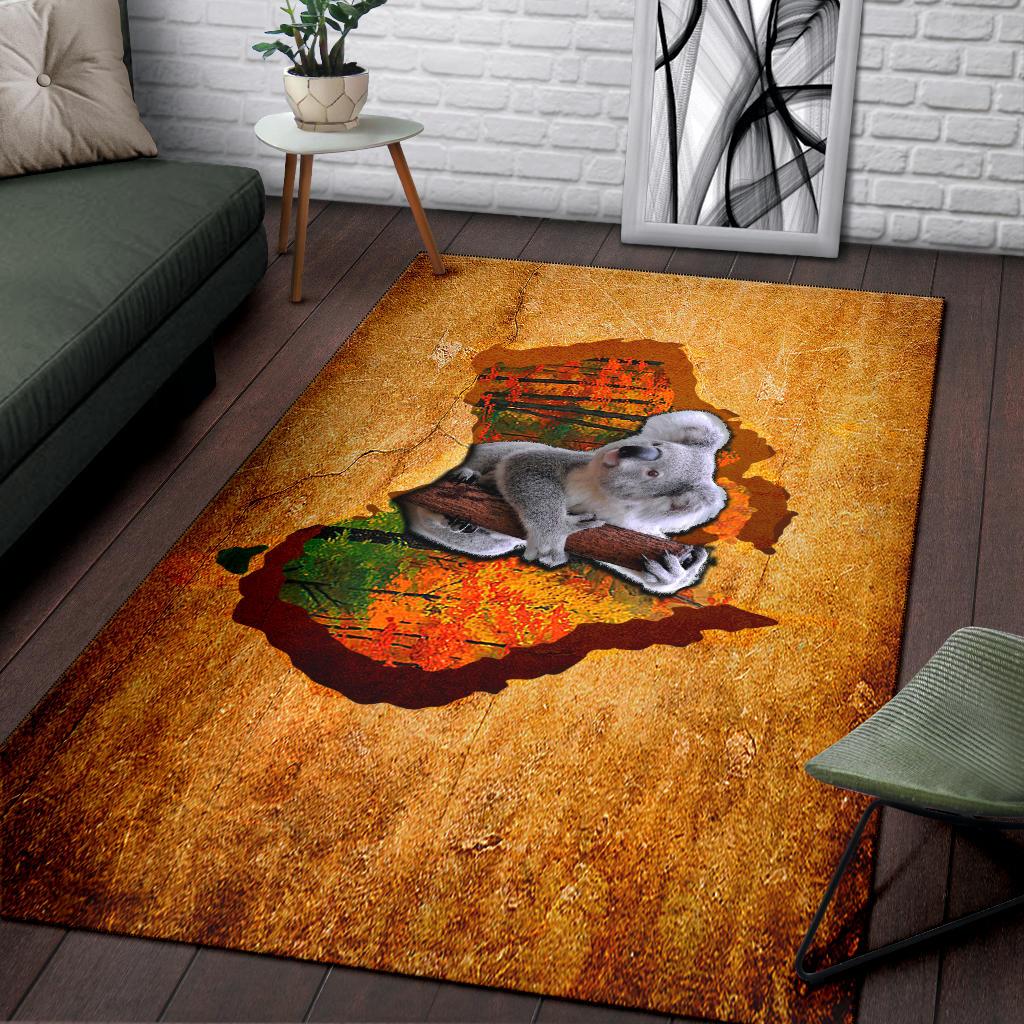 Area Rug - Koala Rug Australia Map - Vibe Hoodie Shop