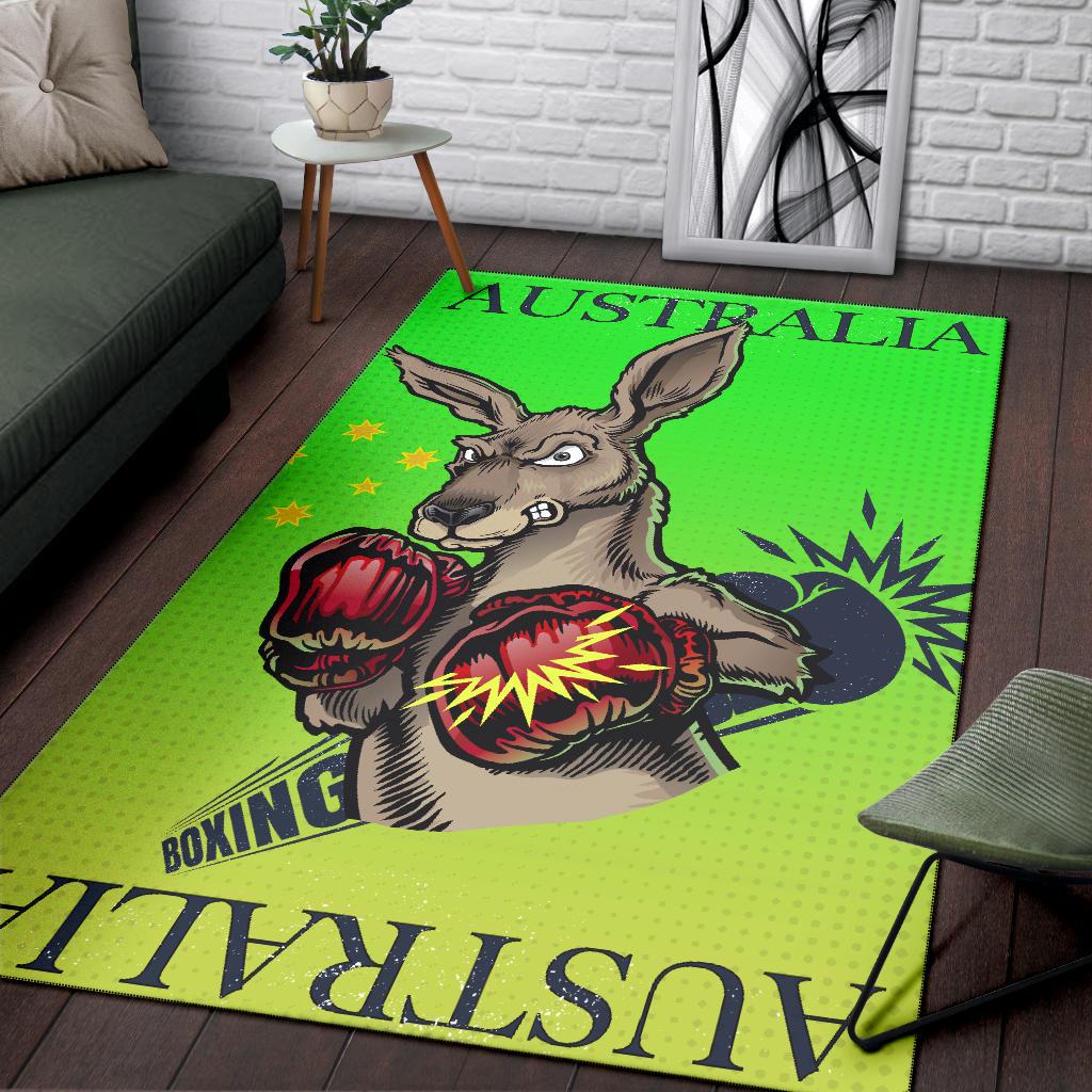 Area Rug - Kangaroo Boxing - Vibe Hoodie Shop