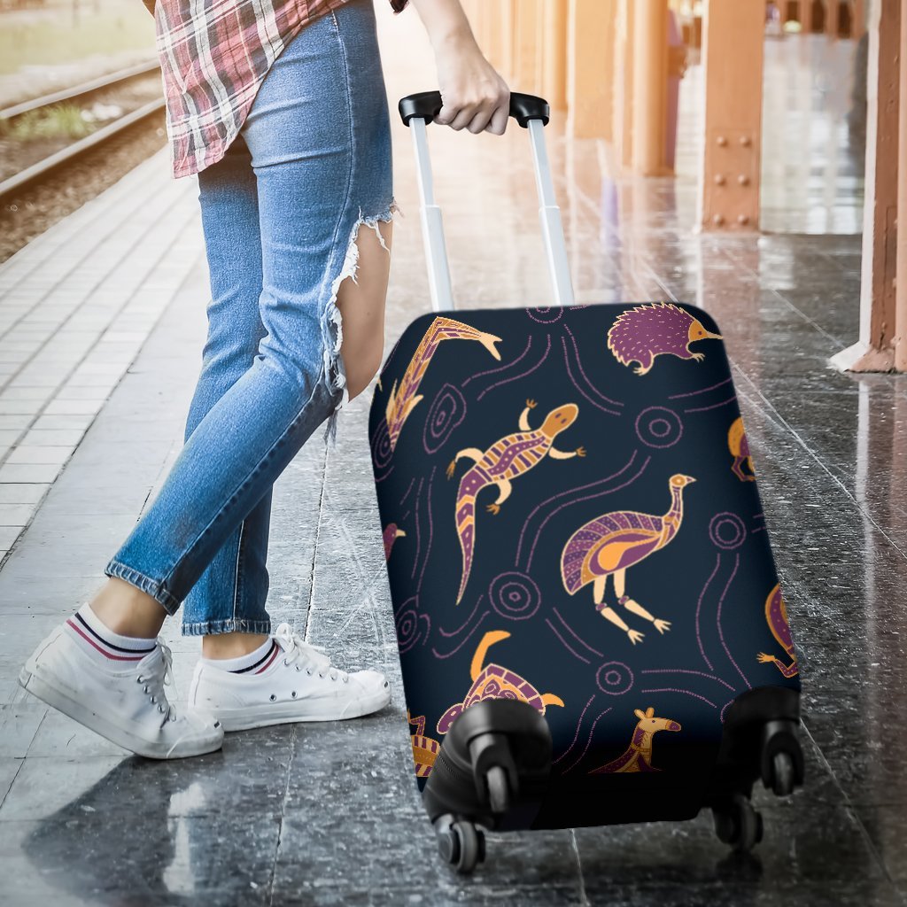 Luggage Covers - Indigenous Animals Patterns - Vibe Hoodie Shop