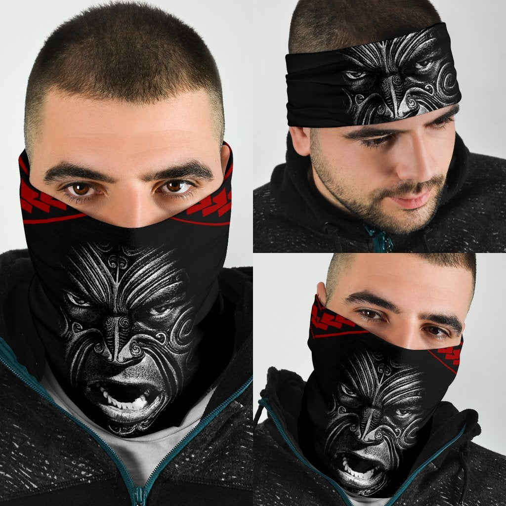 New Zealand Rugby Bandana Maori Haka Face - Vibe Hoodie Shop