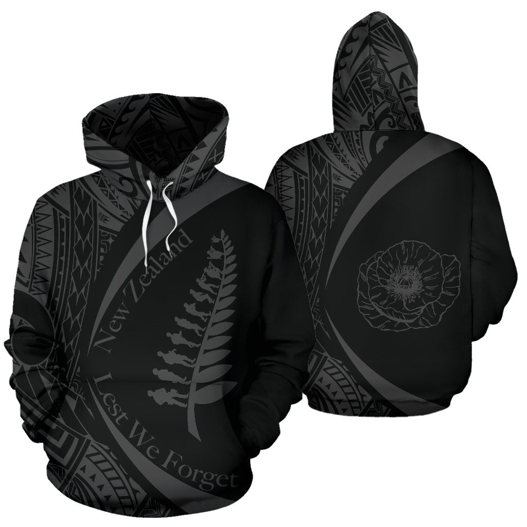 New Zealand ANZAC Hoodie, Lest We Forget Maori Pullover Hoodie - Vibe Hoodie Shop