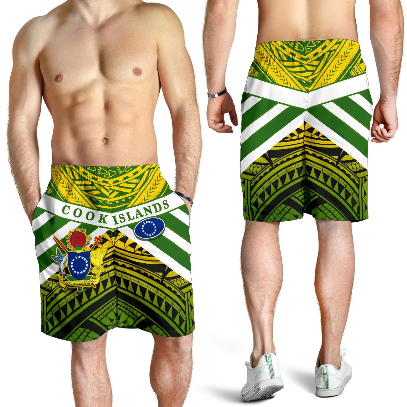 Cook Islands Rugby Men Shorts Spirit - Vibe Hoodie Shop