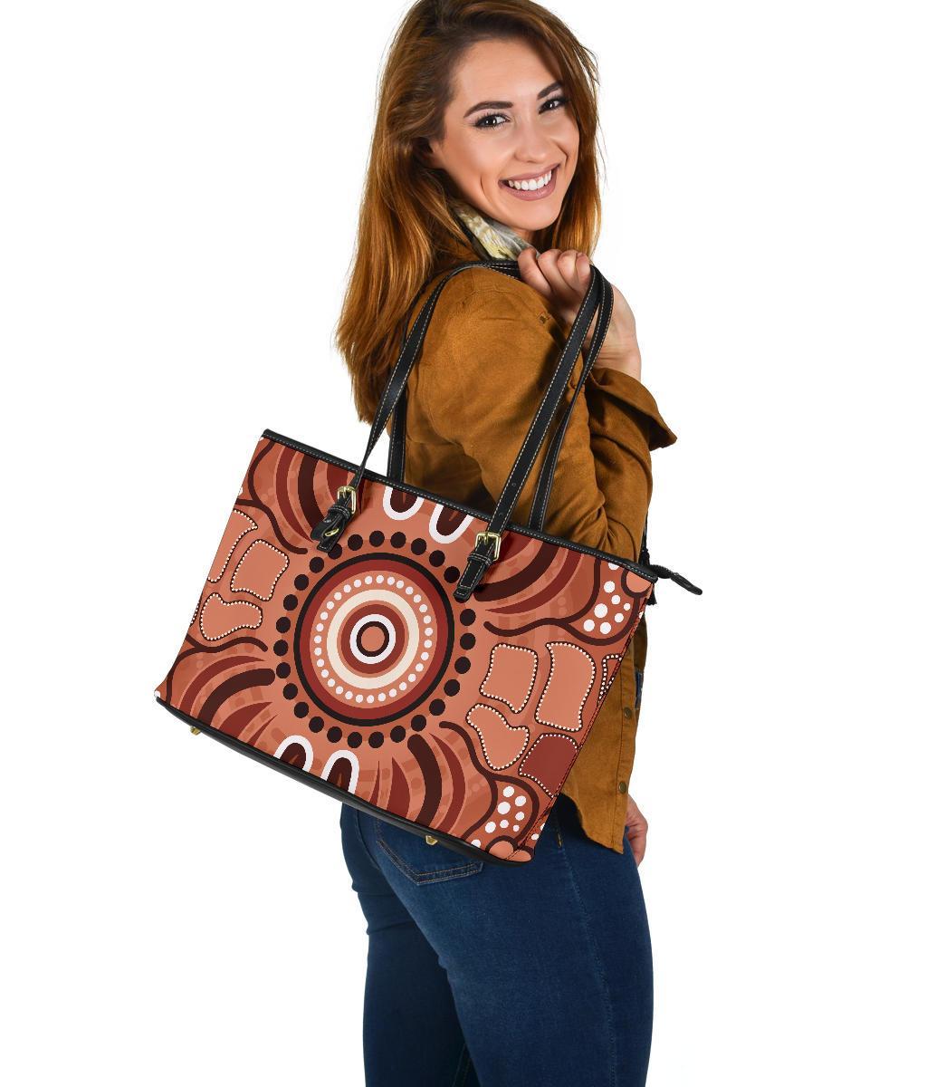 aboriginal-leather-tote-bag-indigenous-art-patterns-ver02