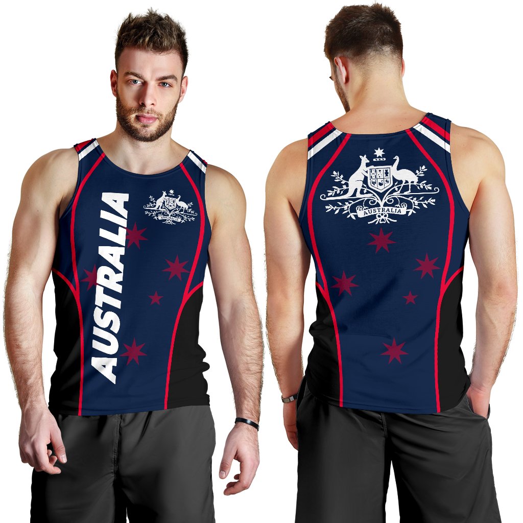 Men's Tank Top - Australian Coat Of Arms Mens Tank - Vibe Hoodie Shop