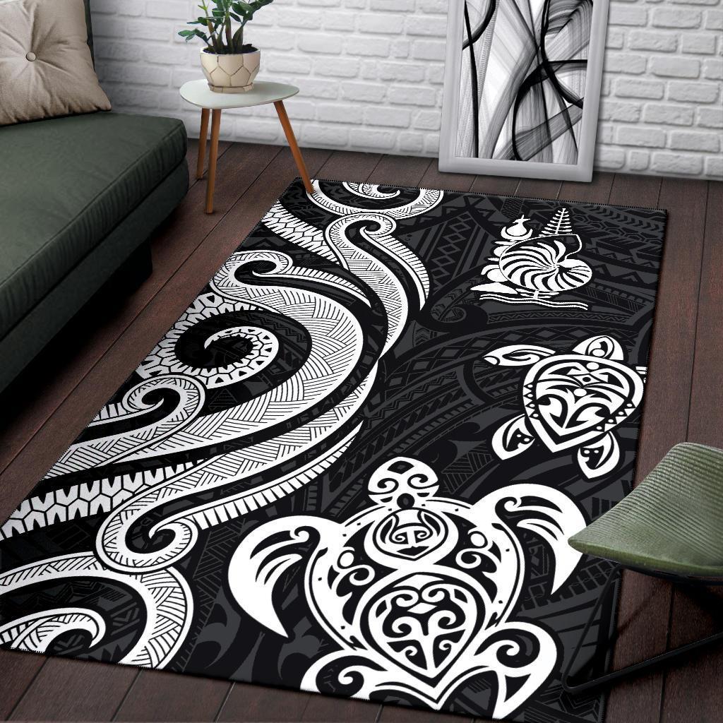 New Caledonia Area Rug - White Tentacle Turtle - Vibe Hoodie Shop