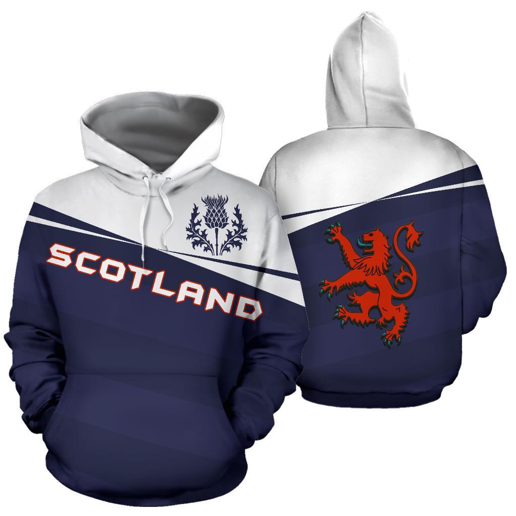 Scotland Coat Of Arms And Thistle Hoodie - Vivian Style - Vibe Hoodie Shop