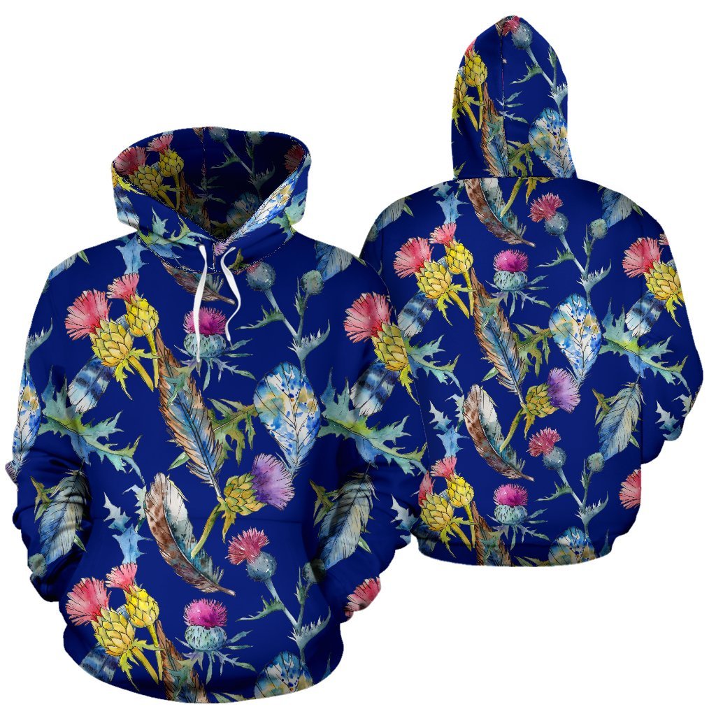 Scotland Hoodie - Violet Thistle - Vibe Hoodie Shop