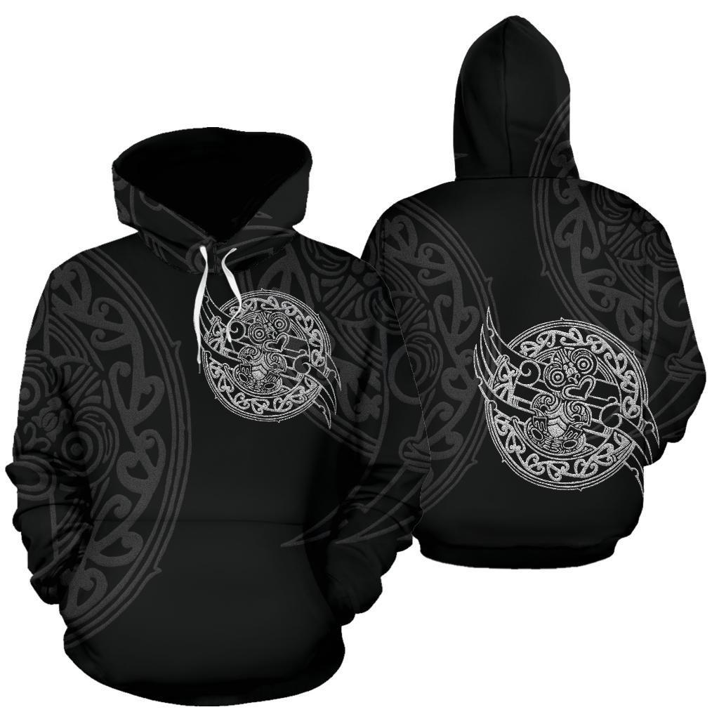 New Zealand Maori Tiki All Over Print Hoodie - Vibe Hoodie Shop