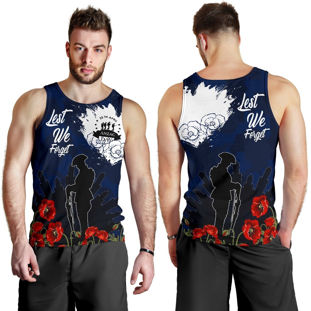 ANZAC Day Men's Tank Top - Australia ANZAC Day 2021 - Vibe Hoodie Shop