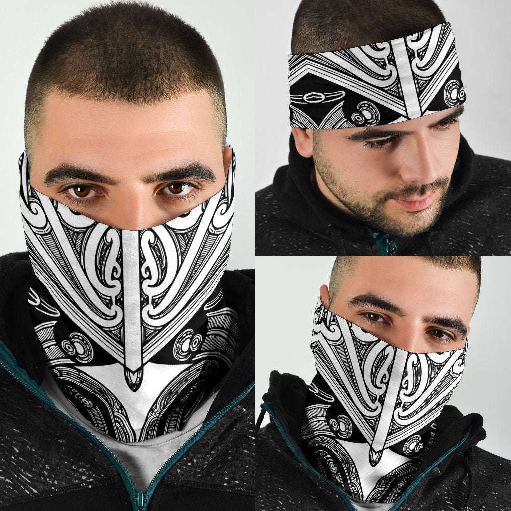 New Zealand Maori Koru Bandana 3 Pack - White - Vibe Hoodie Shop