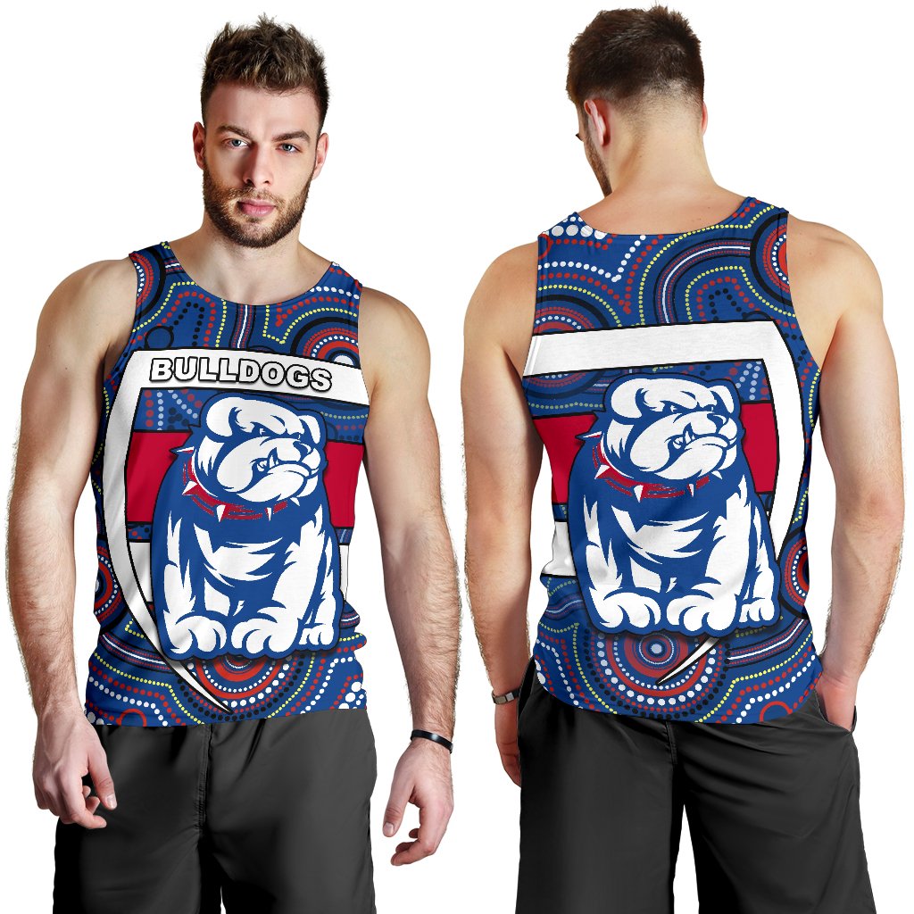 Western Football Bulldogs Men Tank Top Redamancy Indigenous Australian - Vibe Hoodie Shop