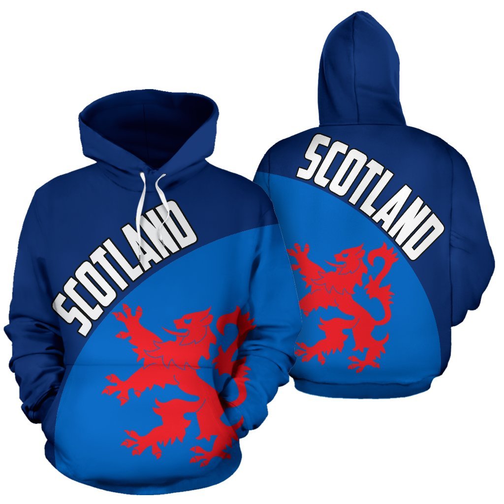 Scotland Hoodie Lion Wave Flag Color - Vibe Hoodie Shop