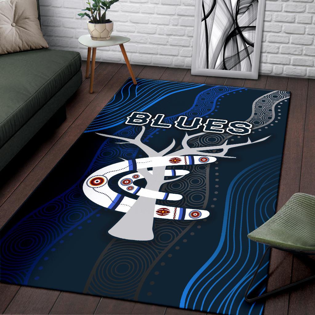 Carlton Area Rug Blues Free Style Indigenous - Vibe Hoodie Shop