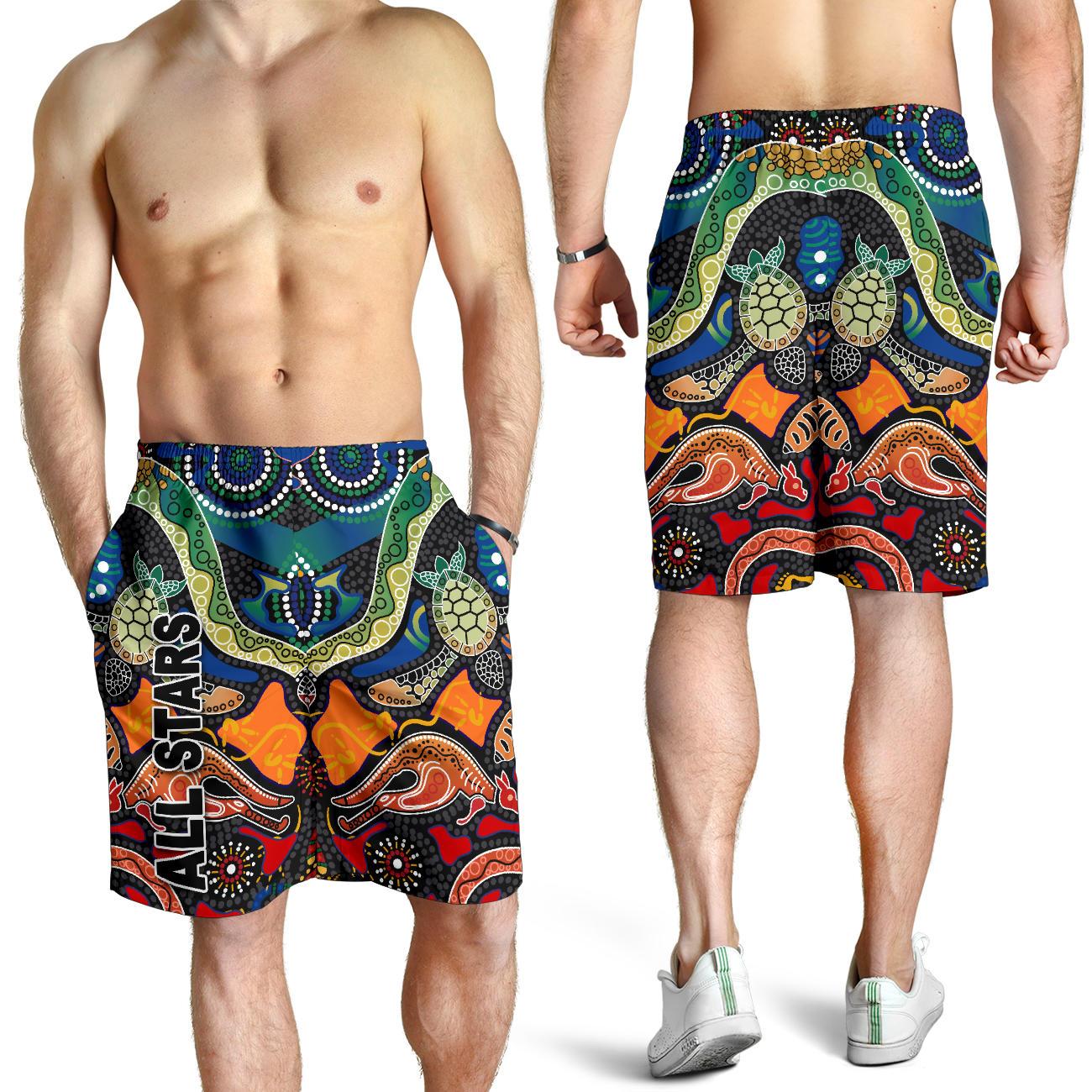 Indigenous Men Shorts All Stars Pride Version - Vibe Hoodie Shop