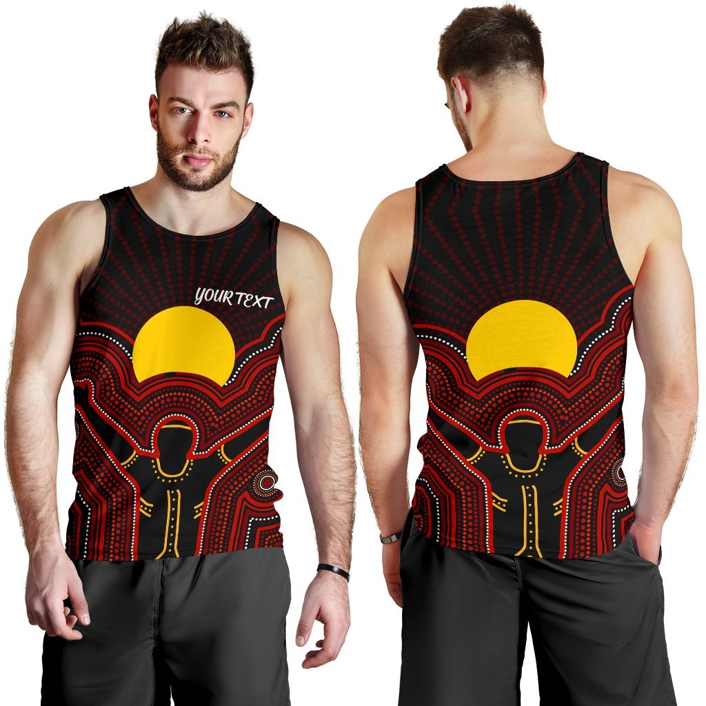 Aboriginal Personalised Men's Tank Top - The Sun Always Shines - Vibe Hoodie Shop