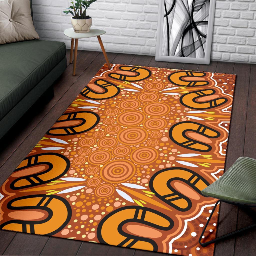 Aboriginal Area Rug - Indigenous Art Patterns Ver03 - Vibe Hoodie Shop