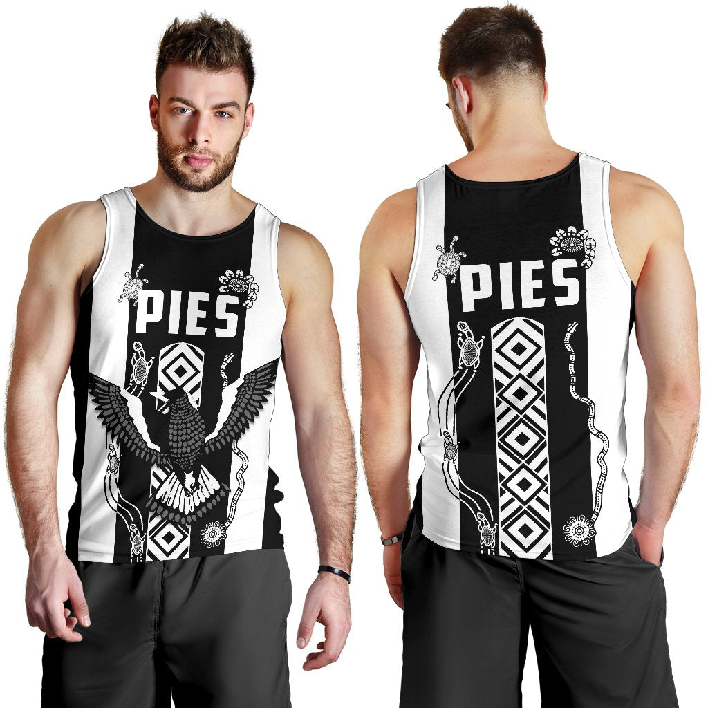 Pies Indigenous Men's Tank Top Collingwood - Vibe Hoodie Shop